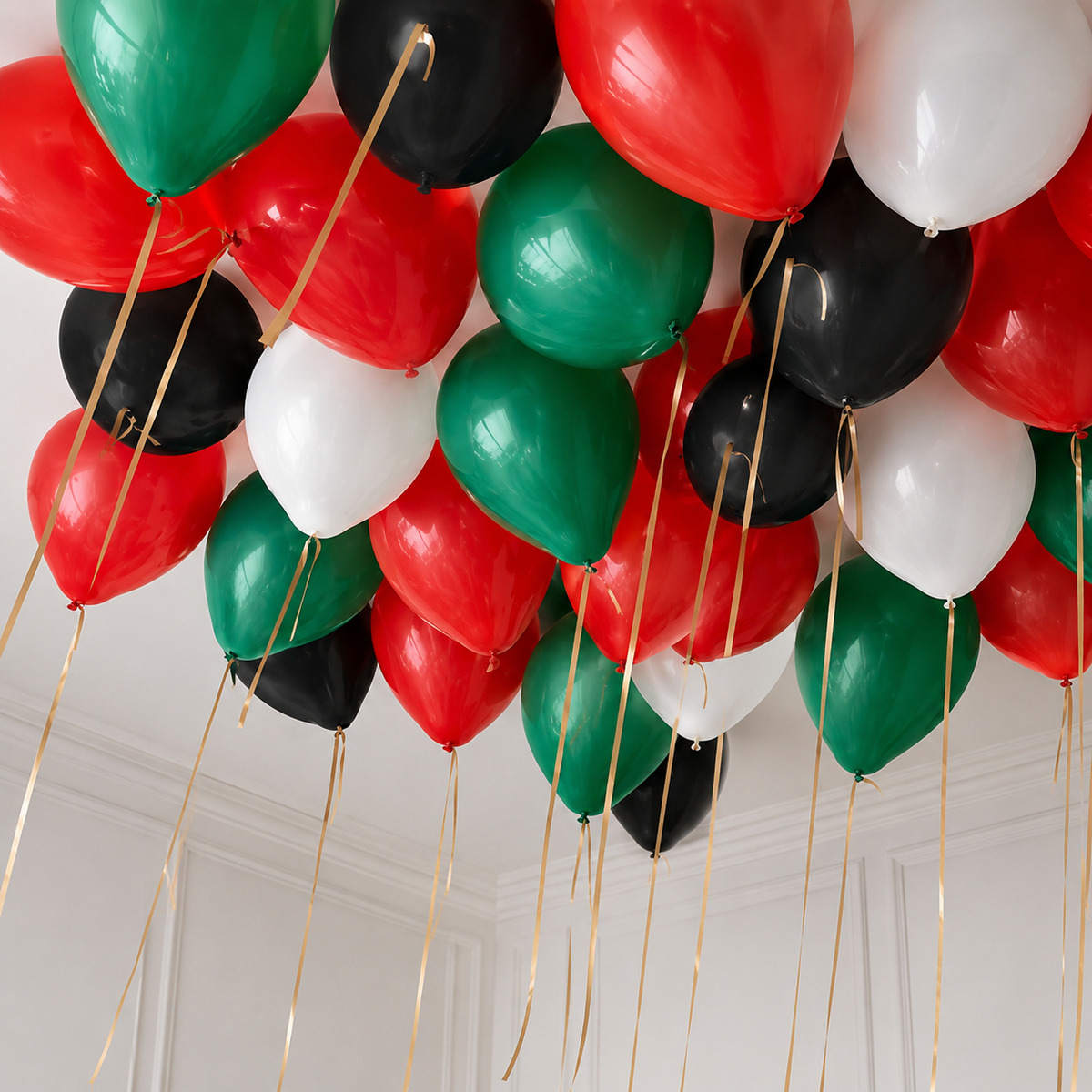 UAE National Day Celebration Helium Balloons - 25/50/100Count