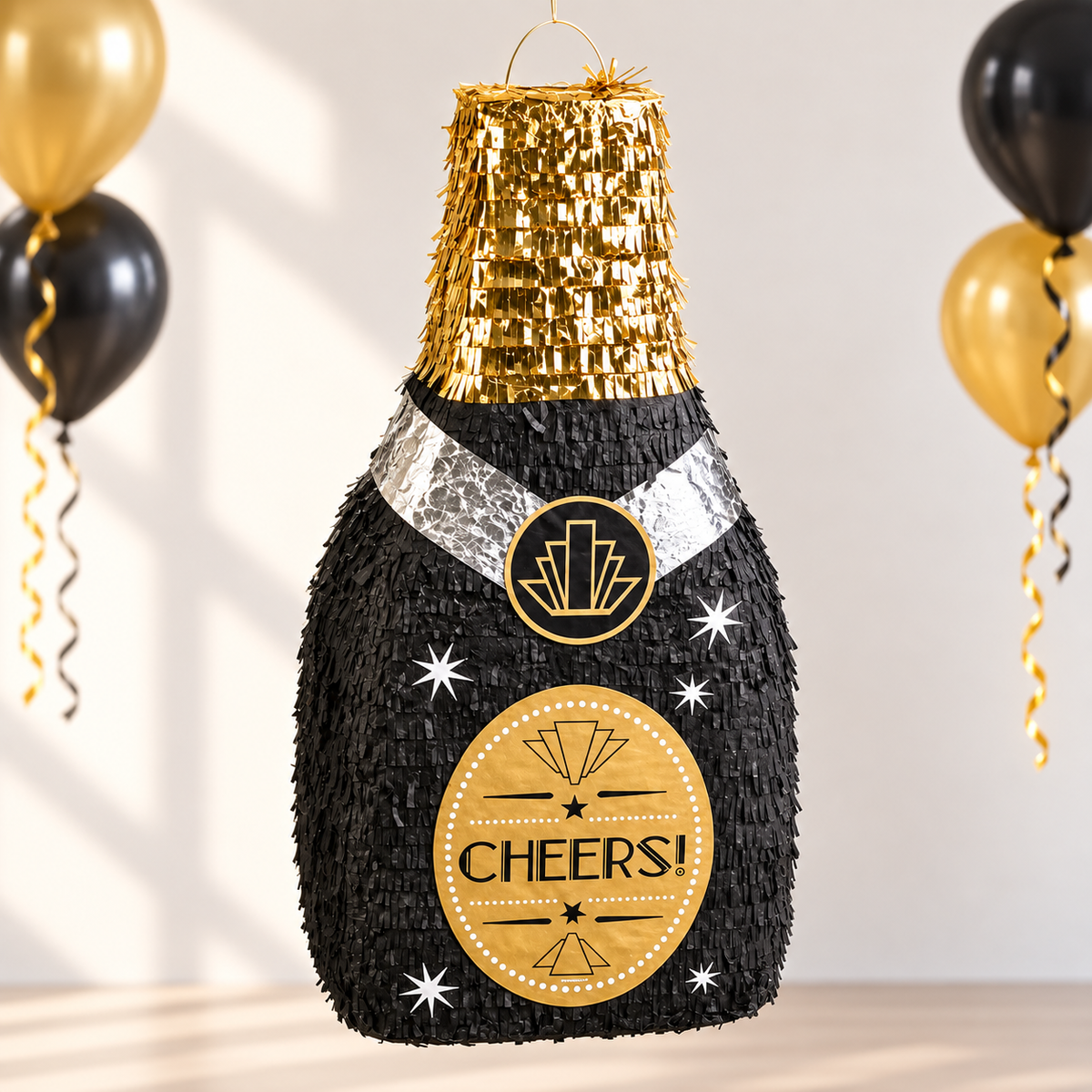 CHAMPAGNE BOTTLE PIÑATA PRE-ORDER | 3 Days Production | FREE Stick Included!