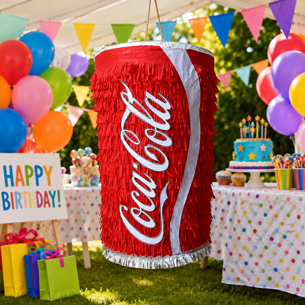 SODA CAN PIÑATA PRE-ORDER | 3 Days Production | FREE Stick Included!