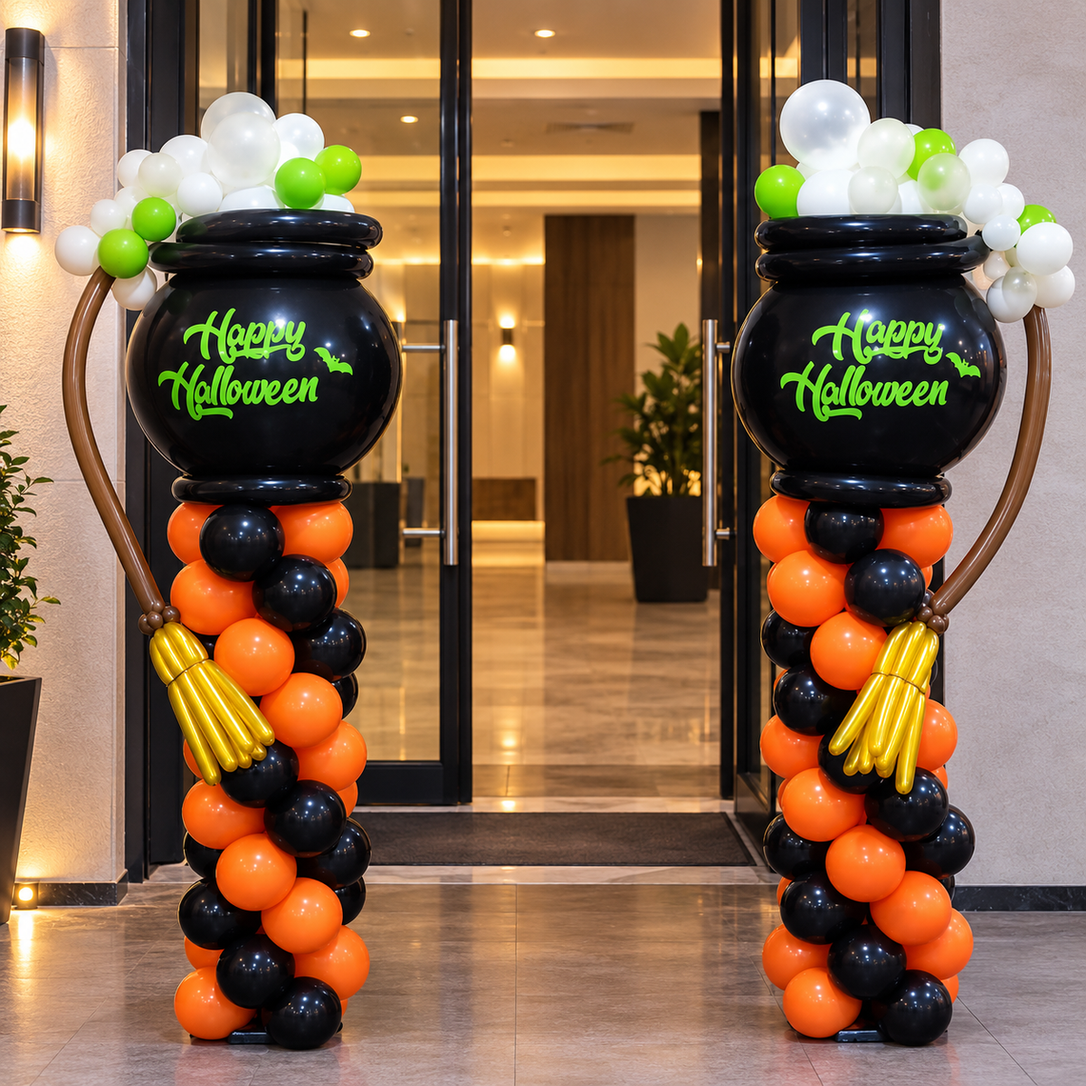 Cauldron Spooky Party Standard Balloon Pillar Standee
