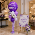 Customized Classic Purple Balloons Standee