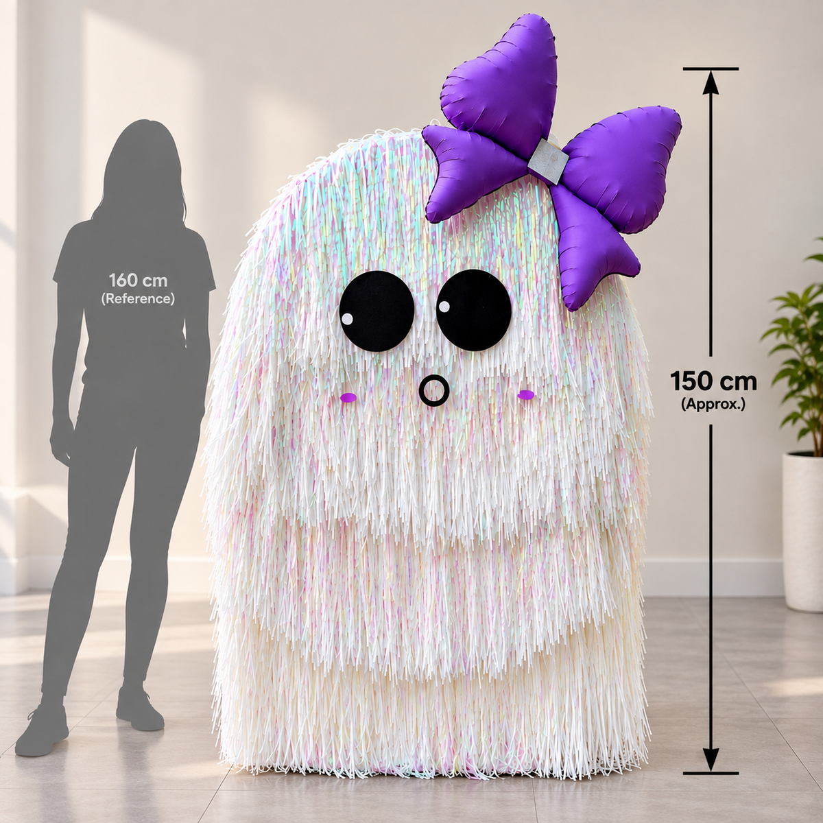 Cute Ghost Boo Halloween Party Arrangement with Backdrop (Rental)