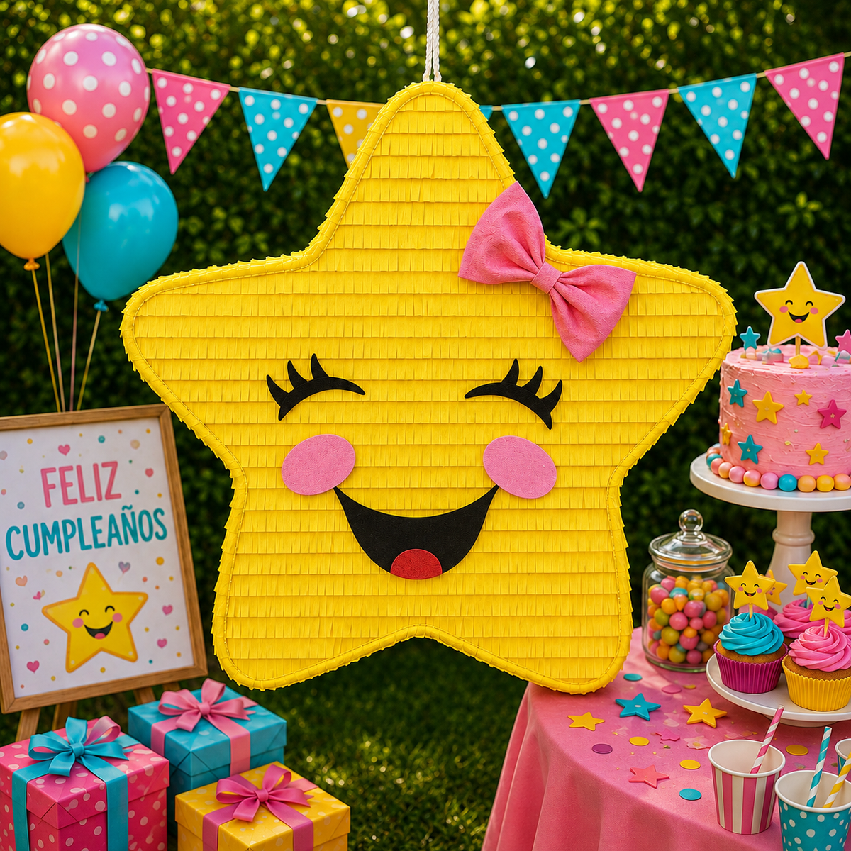 CUTE STAR PIÑATA PRE-ORDER | 3 Days Production | FREE Stick Included!