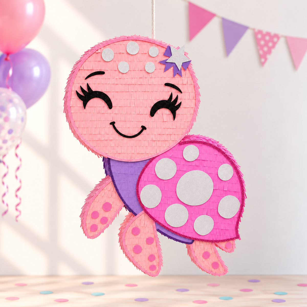CUTE TURTLE PINK PIÑATA PRE-ORDER | 3 Days Production | FREE Stick Included!
