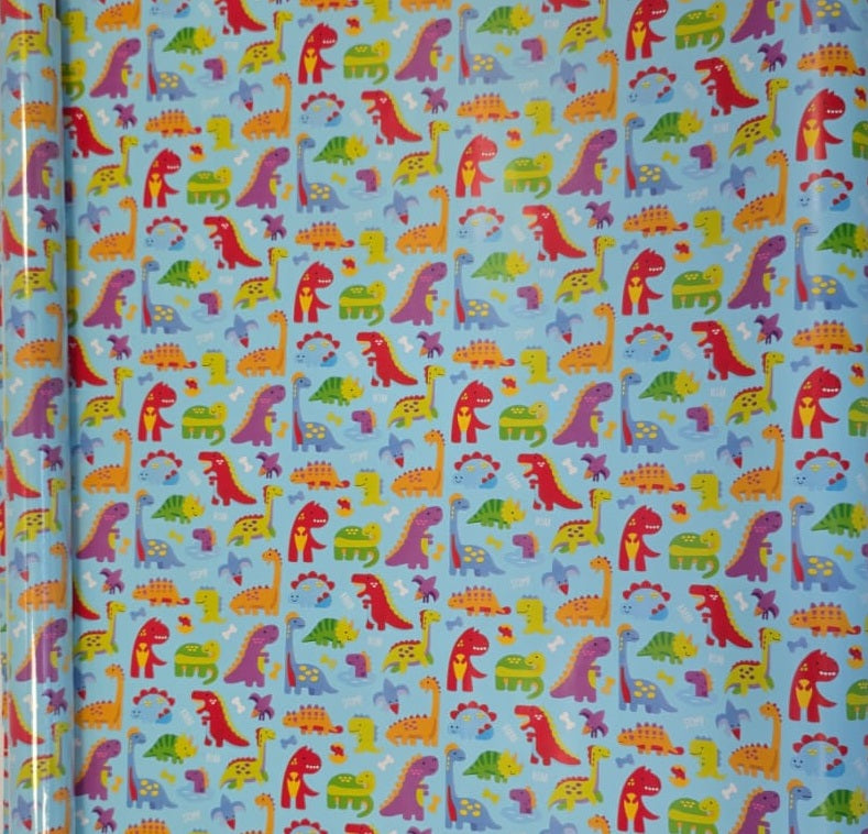 Dino World Gift Wrapper - per Roll