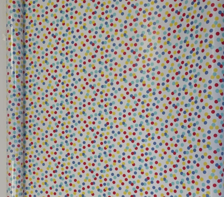 Colorful Confetti Dots Gift Wrapper - per Roll