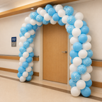 New Born FULL Balloon Arch 6Meter with Cluster of Balloons on the Door - 3DAYS NOTICE - Not Possible For Delivery