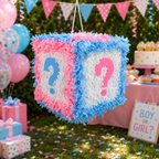 GENDER REVEAL BOX PIÑATA PRE-ORDER | 3 Days Production | FREE Stick Included!