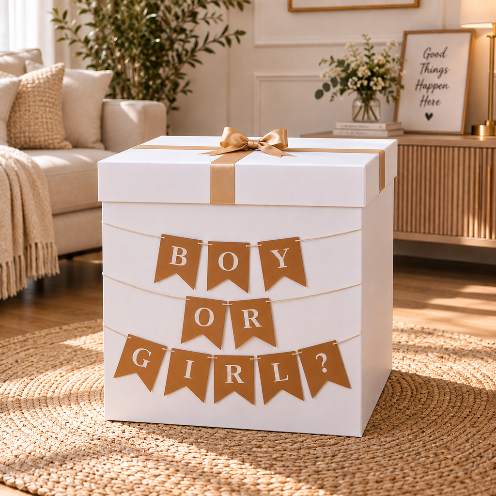 Gender Reveal Surprise Box Flaglet