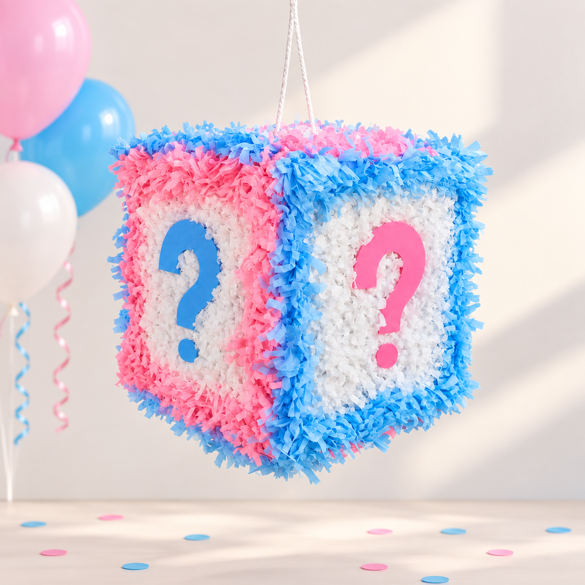 GENDER REVEAL BOX PIÑATA PRE-ORDER | 3 Days Production | FREE Stick Included!
