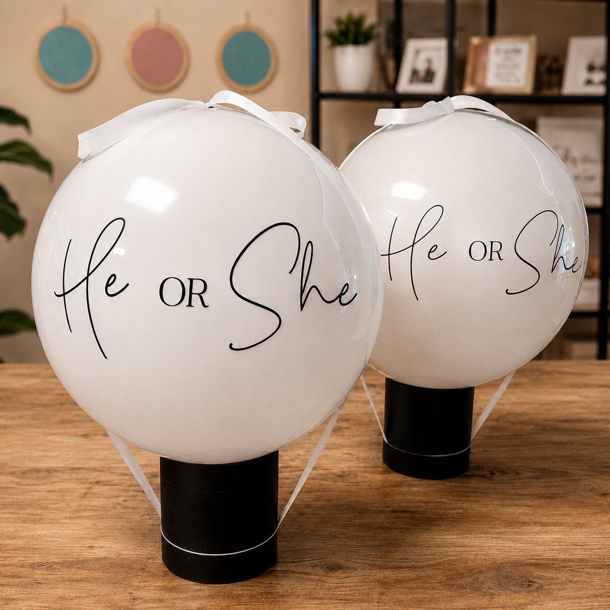 Aesthetic Gender Reveal He or She?  POP Me to see! - No Mess Table Top