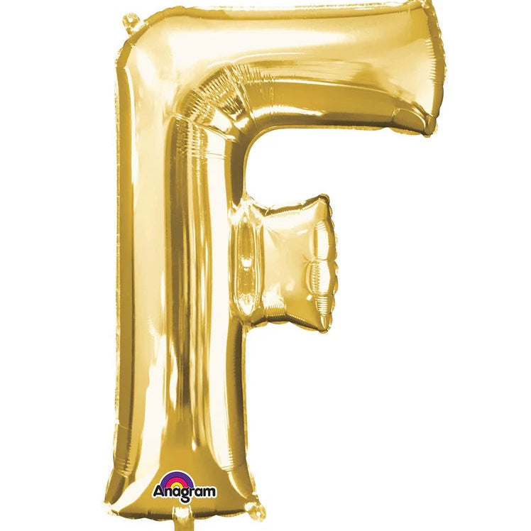 SS LETTER F - Helium Filled