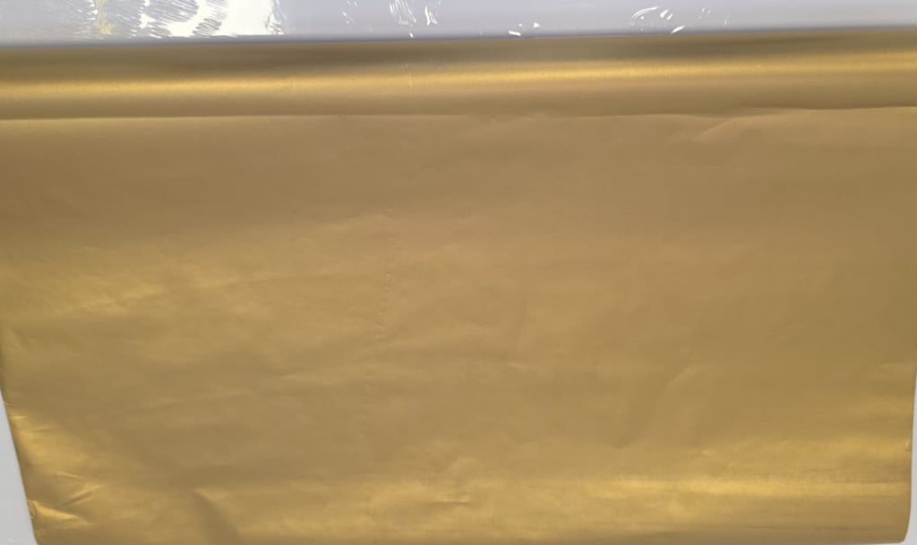 Classic Golden Plain Gift Wrapper - per meter
