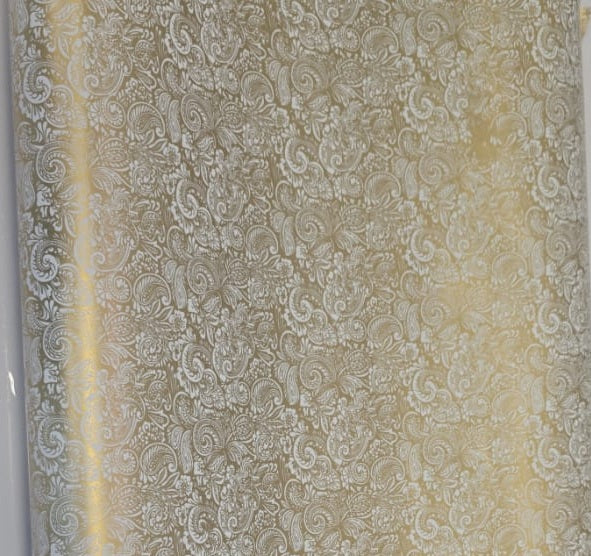 Vintage Golden Print Gift Wrapper - per meter