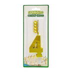 Gold Number Sparkling Party Candles/Cake Topper