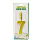 Gold Number Sparkling Party Candles/Cake Topper