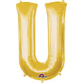SS LETTER U - Helium Filled