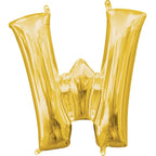 SS LETTER W - Helium Filled