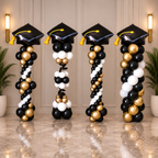GRAD Balloon Standee Arrangement - 4Design RE ORDER 1 DAY In ADVANCE