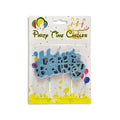 Blue Cursive Birthday Party Candles/Cake Topper