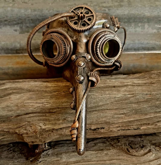 STEAMPUNK PLAGUE DOCTOR METALLIC MASK