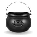 PLASTIC CAULDRON - TRICK OR TREAT PAIL