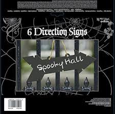 6 Direction Sign - Spooky Hall