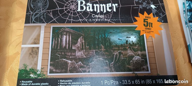 Banner Ghost Cemetery 5Feet