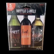 HALLOWEEN SCARY BOTTLE LABELS