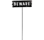 BEWARE SIGNAGE METAL