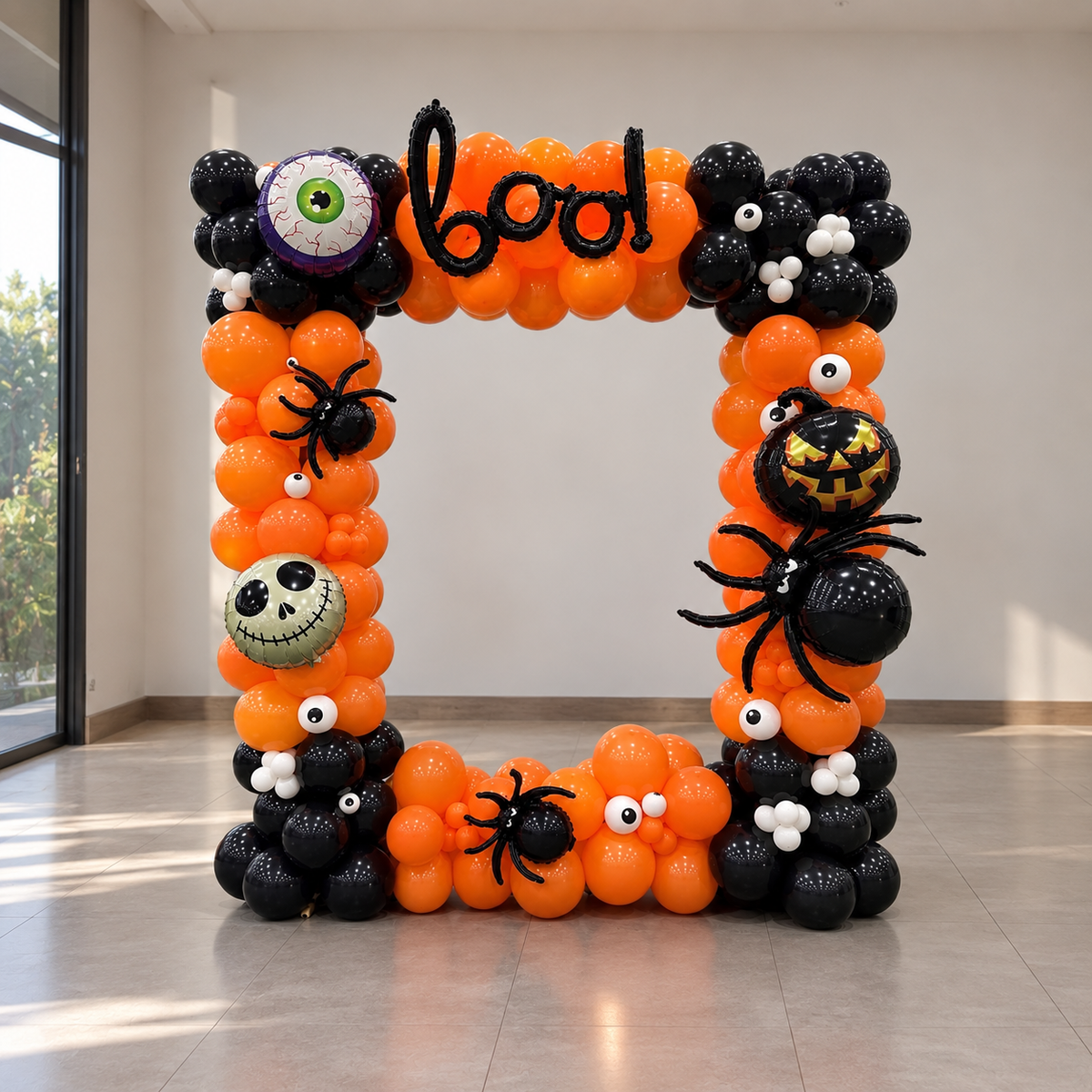 Boo Halloween Party PHOTO-OFF Balloon Arrangement PRE ORDER 1 DAY In ADVANCE