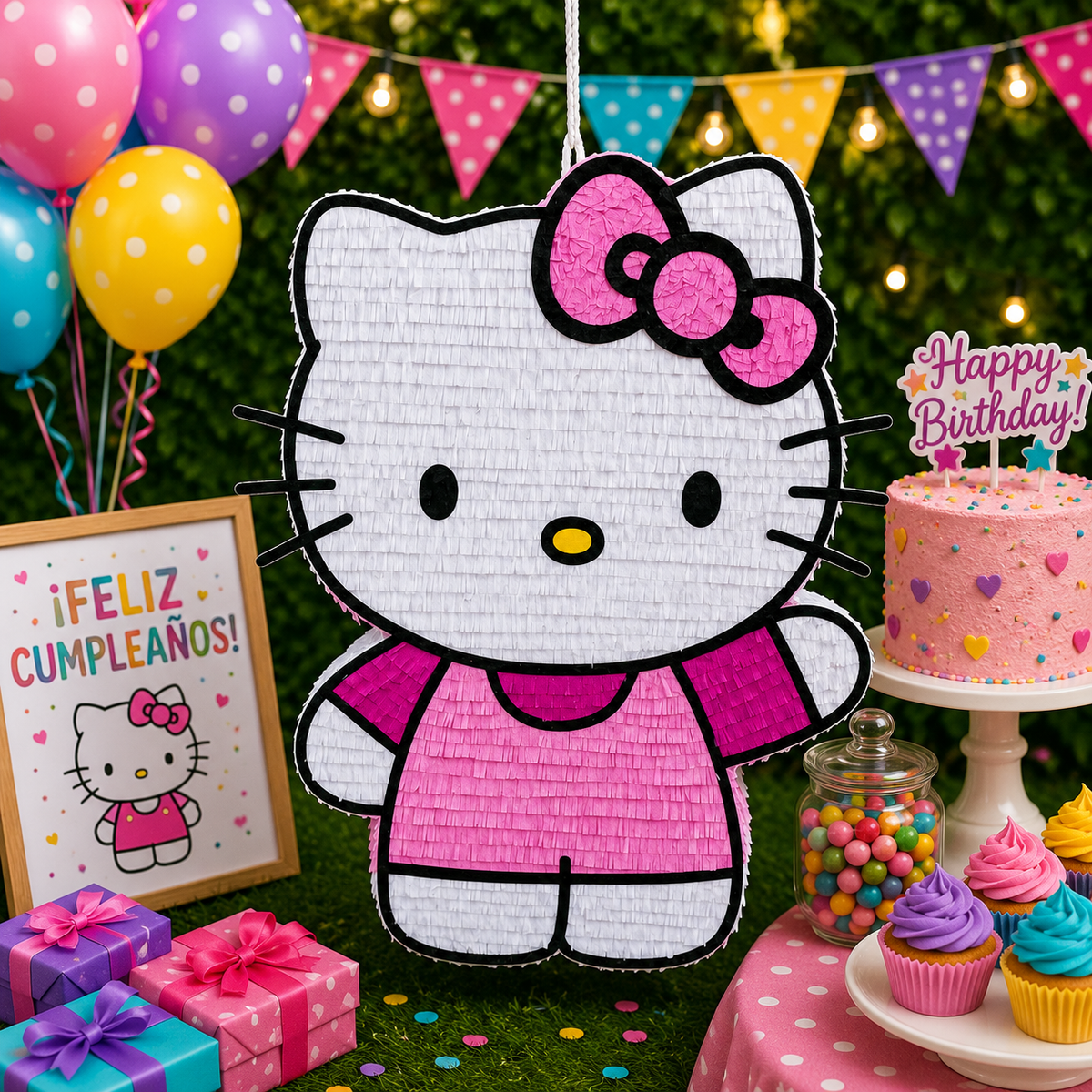 HELLO KITTY PIÑATA PRE-ORDER | 3 Days Production | FREE Stick Included!