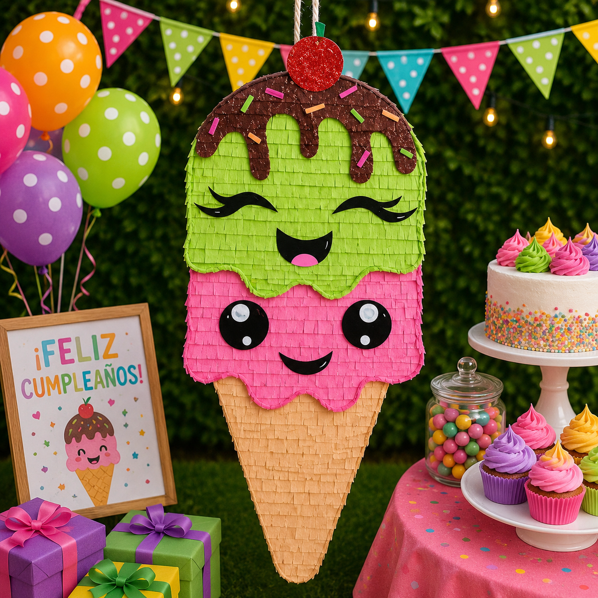 ICECREAM PIÑATA PRE-ORDER | 3 Days Production | FREE Stick Included!