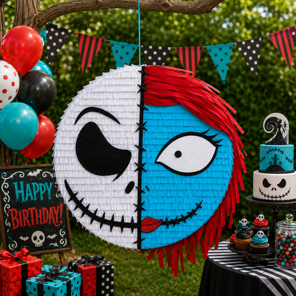 JACK & SALLY PIÑATA PRE-ORDER | 3 Days Production | FREE Stick Included!