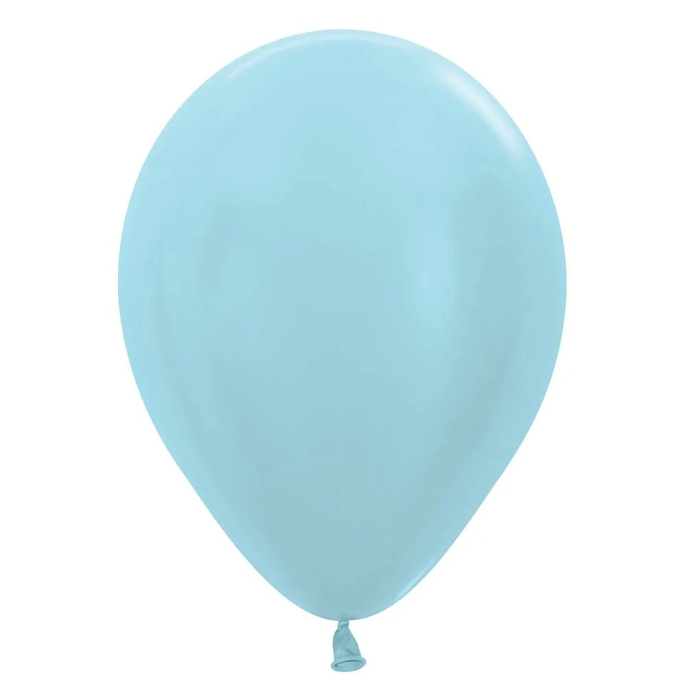 PEARL LIGHT BLUE Standard Color Plain Latex - Helium Filled