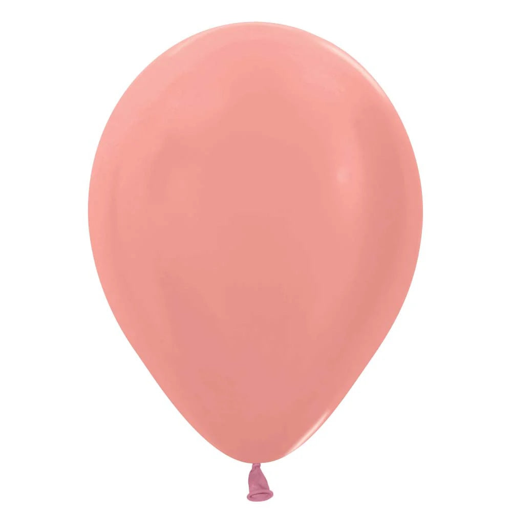 PEARL ROSEGOLD Standard Color Plain Latex - Helium Filled
