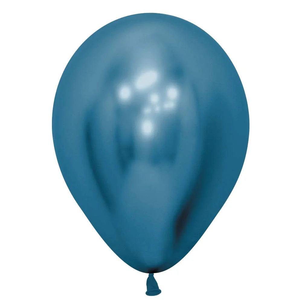 CHROME BLUE Color Plain Latex - Helium Filled