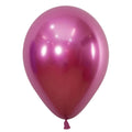 CHROME FUCHSIA Color Plain Latex - Helium Filled