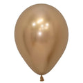 CHROME GOLD Color Plain Latex - Helium Filled