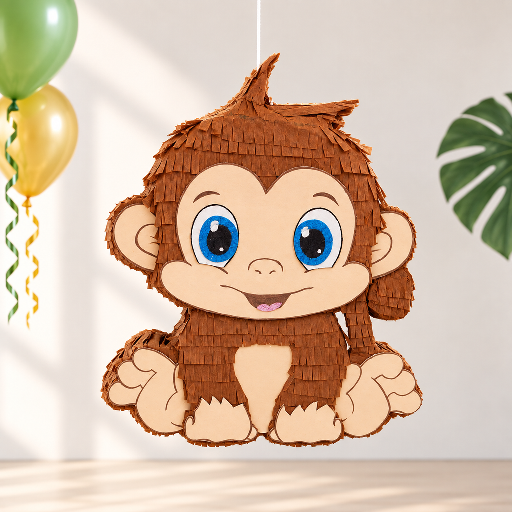 MONKEY - JUNGLE SAFARI PIÑATA PRE-ORDER | 3 Days Production | FREE Stick Included!
