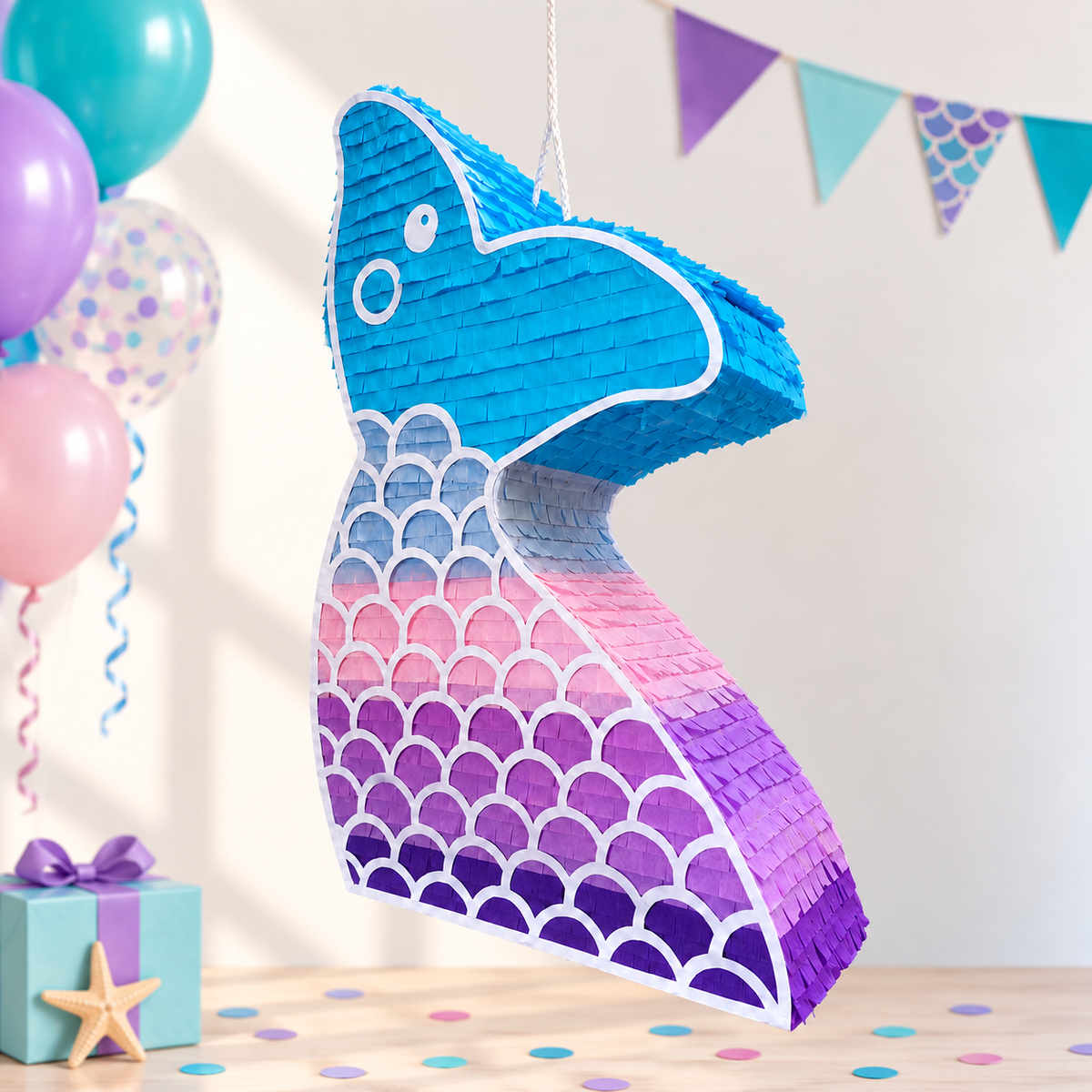 MERMAID TAIL PIÑATA PRE-ORDER | 3 Days Production | FREE Stick Included!