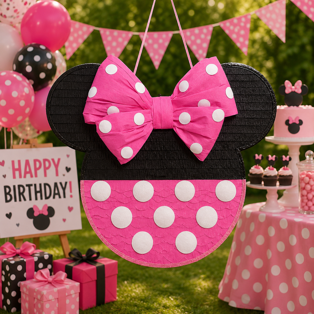 MINNIE MOUSE CLUBHOUSE PIÑATA PRE-ORDER | 3 Days Production | FREE Stick Included!