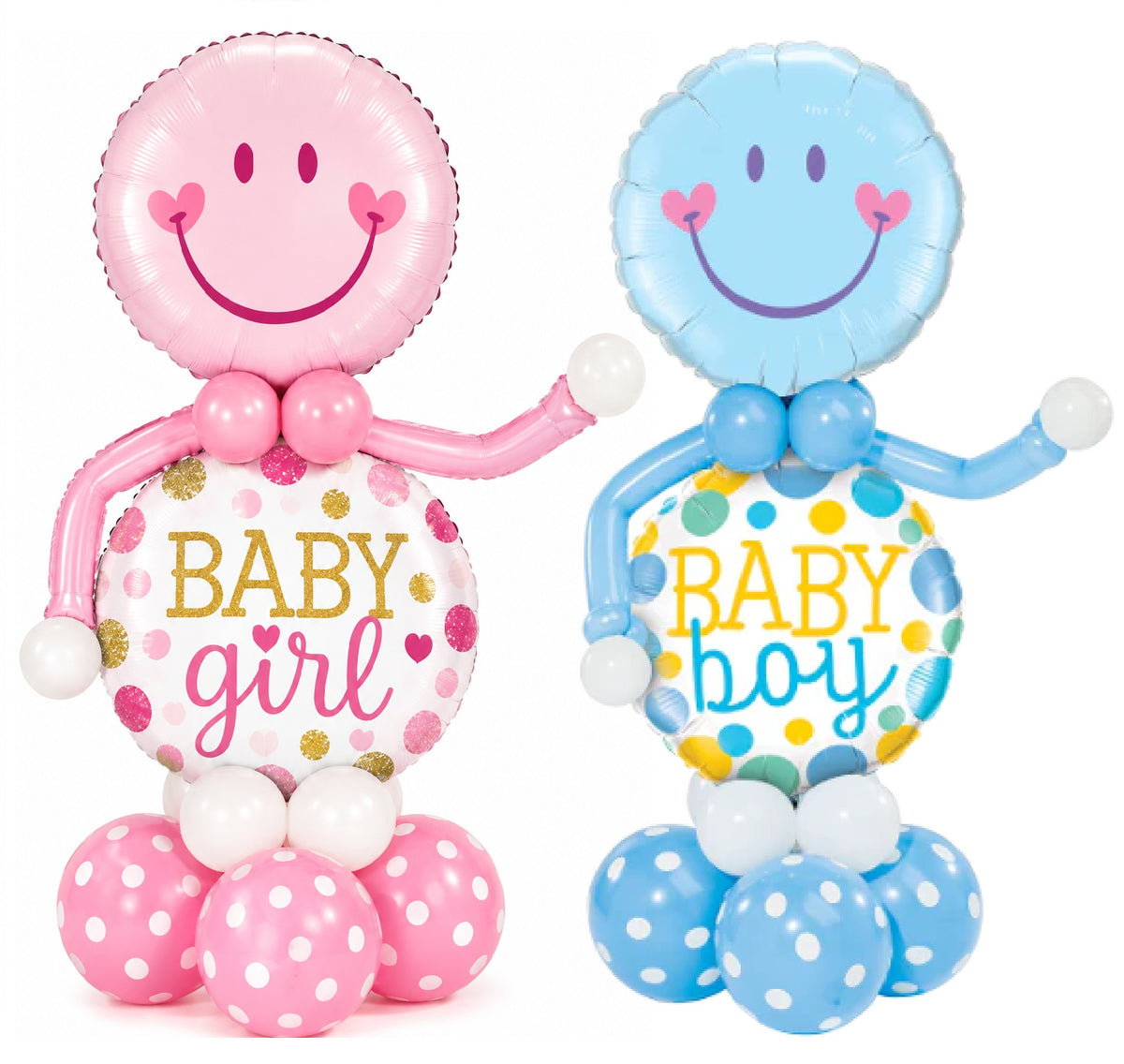 Baby Boy Balloon Arrangement Mini Standee for TABLE