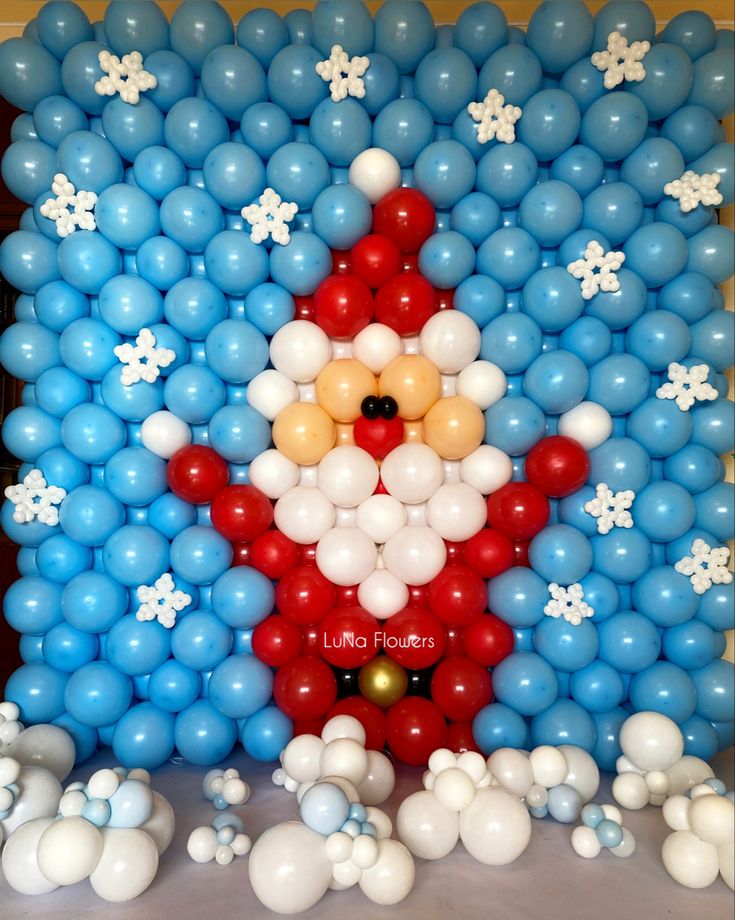 Santa Balloon Wall / MURAL Photo-Off &nbsp;- 1DAY NOTICE - Not Possible For Delivery