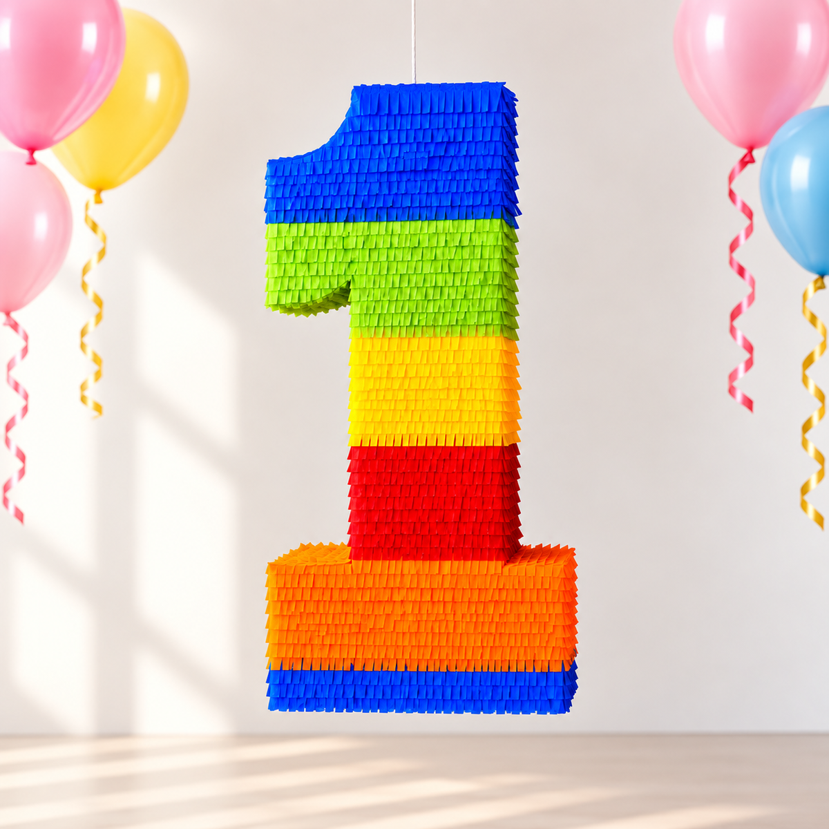 RAINBOW NUMBER PIÑATA PRE-ORDER | 3 Days Production | FREE Stick Included!