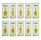 Gold Number Sparkling Party Candles/Cake Topper
