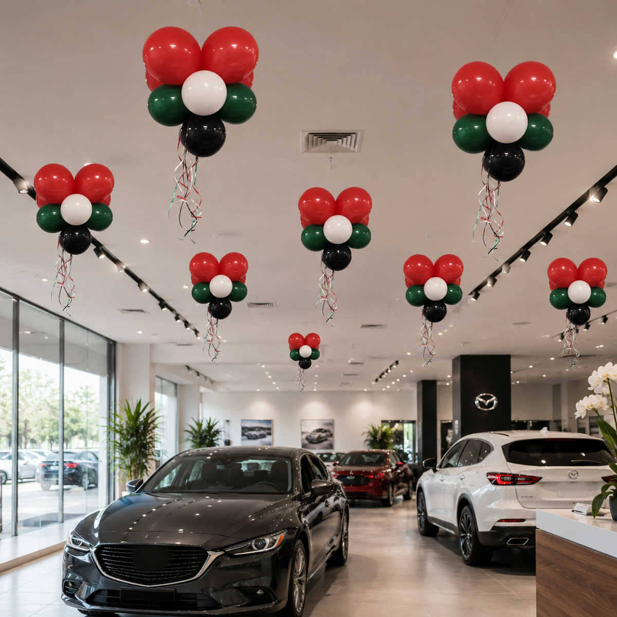 UAE National Day Celebration - OVERHEAD Design - Air-filled (Need to Hang from Ceiling)