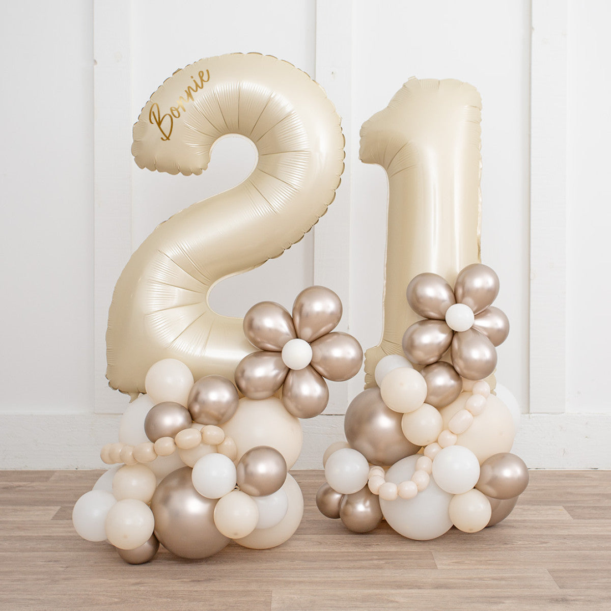 Any Two Personalised Aesthetic Inflated Number Balloon Standee