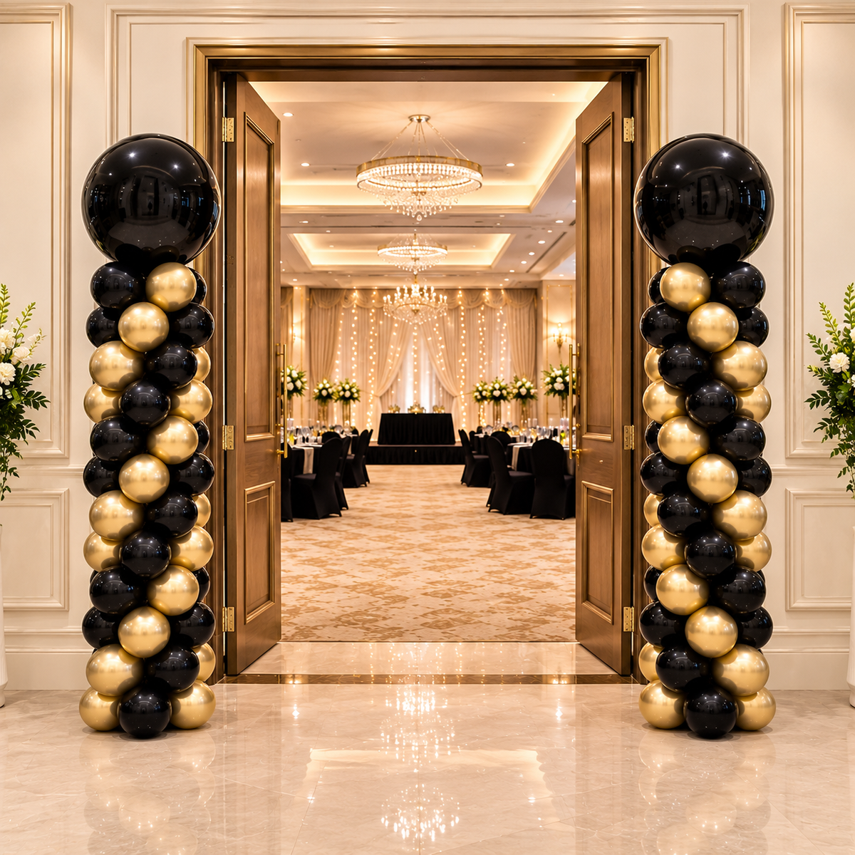 Elegant Glam Party Standard Balloon Pillar Standee