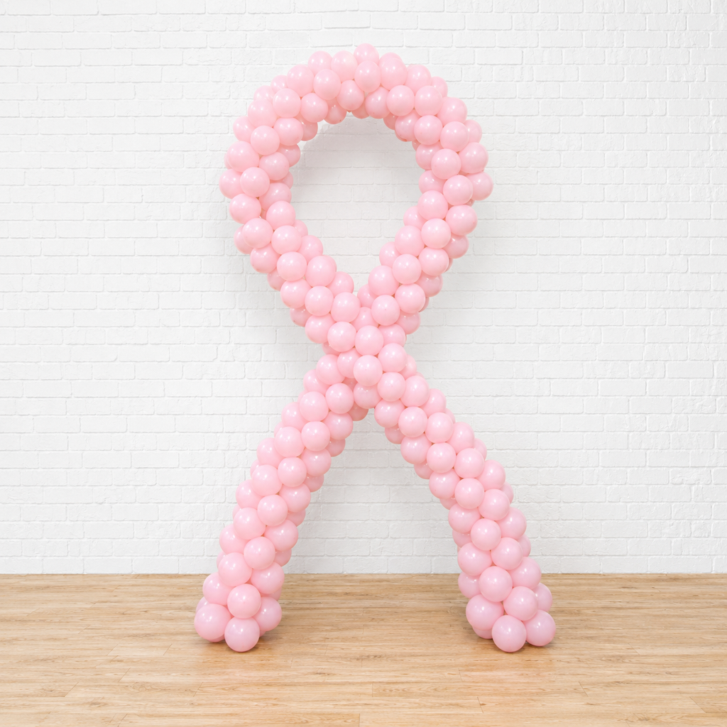 Breast Cancer - Pink Ribbon Balloon Standee - PRE-ORDER 1DAY in Advance